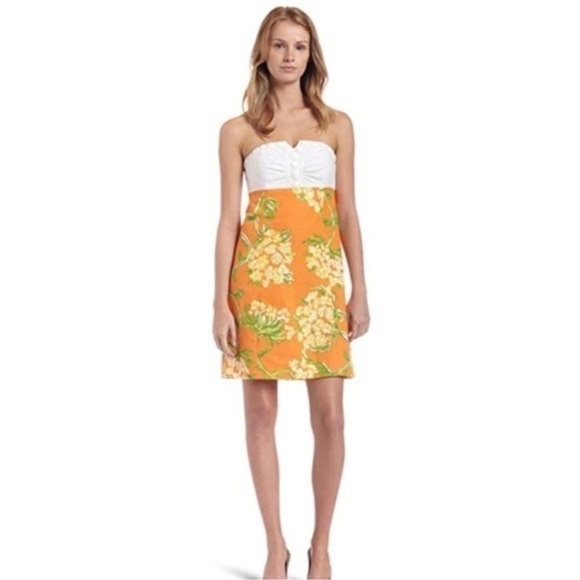 Lilly Pulitzer Bowen Dress Printed Jacquard Lace By The Docks Floral Womens - Picture 1 of 9